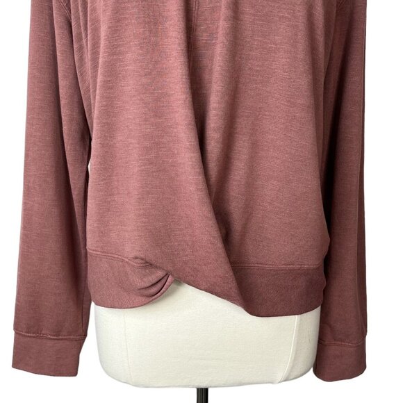 Knox Rose Shirt Womens XXL Pink Pull Over Long Sleeves Front Twist - Picture 4 of 7